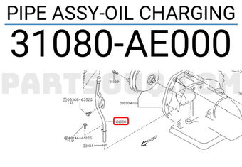 Nissan 31080AE000 PIPE ASSY-OIL CHARGING