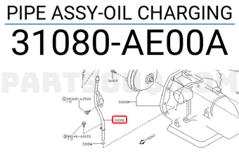 Nissan 31080AE00A PIPE ASSY-OIL CHARGING
