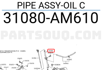 Nissan 31080AM610 PIPE ASSY-OIL C