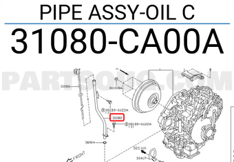 Nissan 31080CA00A PIPE ASSY-OIL C