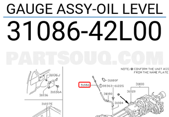 Nissan 3108642L00 GAUGE ASSY-OIL LEVEL