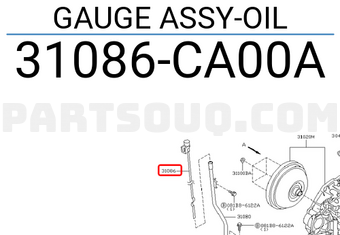 Nissan 31086CA00A GAUGE ASSY-OIL