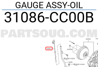 Nissan 31086CC00B GAUGE ASSY-OIL