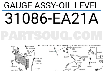 Nissan 31086EA21A GAUGE ASSY-OIL LEVEL