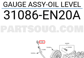 Nissan 31086EN20A GAUGE ASSY-OIL LEVEL