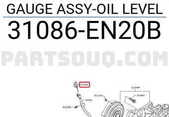 Nissan 31086EN20B GAUGE ASSY-OIL LEVEL