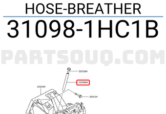 Nissan 310981HC1B HOSE-BREATHER