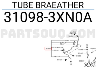 Nissan 310983XN0A TUBE BRAEATHER
