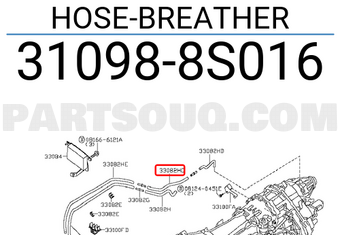 Nissan 310988S016 HOSE-BREATHER