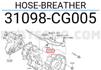 Nissan 31098CG005 HOSE-BREATHER