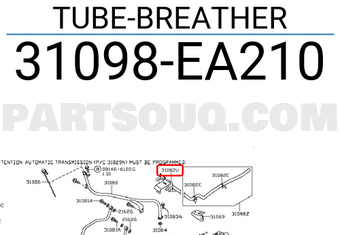Nissan 31098EA210 TUBE-BREATHER