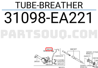 Nissan 31098EA221 TUBE-BREATHER