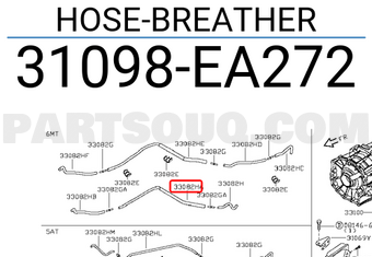Nissan 31098EA272 HOSE-BREATHER