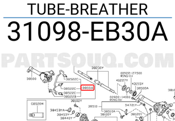 Nissan 31098EB30A TUBE-BREATHER
