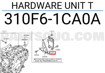 Nissan 310F61CA0A HARDWARE UNIT T
