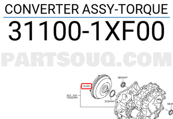 Nissan 311001XF00 CONVERTER ASSY-TORQUE
