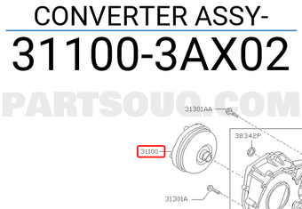 Nissan 311003AX02 CONVERTER ASSY