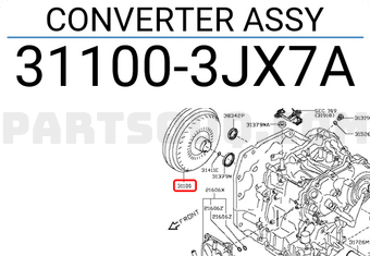 Nissan 311003JX7A CONVERTER ASSY