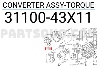 Nissan 3110043X11 CONVERTER ASSY-TORQUE