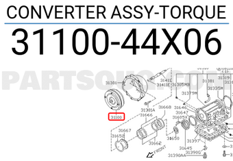 Nissan 3110044X06 CONVERTER ASSY-TORQUE