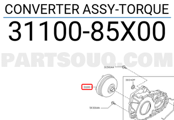 Nissan 3110085X00 CONVERTER ASSY-TORQUE