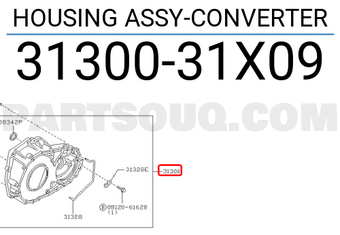 Nissan 3130031X09 HOUSING ASSY-CONVERTER
