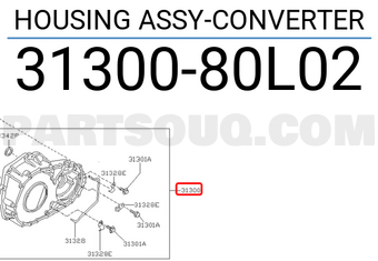 Nissan 3130080L02 HOUSING ASSY-CONVERTER