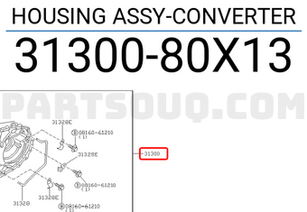 Nissan 3130080X13 HOUSING ASSY-CONVERTER