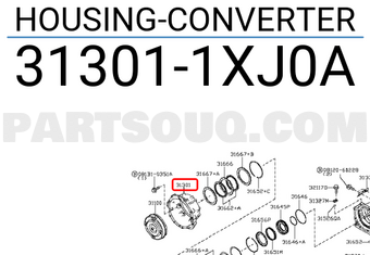 Nissan 313011XJ0A HOUSING-CONVERTER