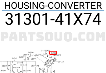 Nissan 3130141X74 HOUSING-CONVERTER