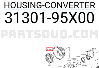 Nissan 3130195X00 HOUSING-CONVERTER