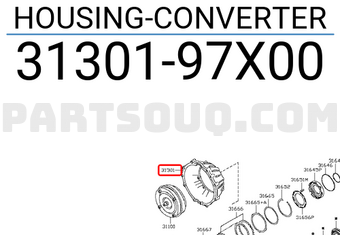 Nissan 3130197X00 HOUSING-CONVERTER