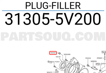 Nissan 313055V200 PLUG-FILLER