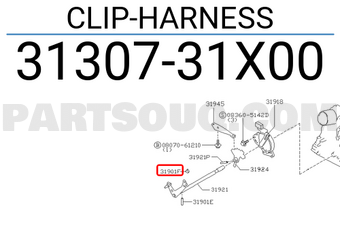 Nissan 3130731X00 CLIP-HARNESS