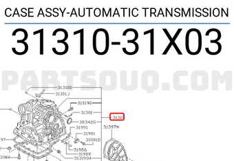 Nissan 3131031X03 CASE ASSY-AUTOMATIC TRANSMISSION