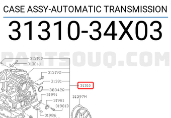 Nissan 3131034X03 CASE ASSY-AUTOMATIC TRANSMISSION
