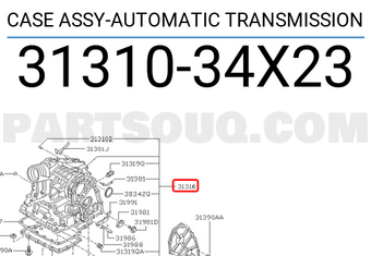 Nissan 3131034X23 CASE ASSY-AUTOMATIC TRANSMISSION