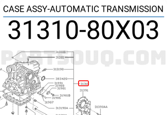 Nissan 3131080X03 CASE ASSY-AUTOMATIC TRANSMISSION