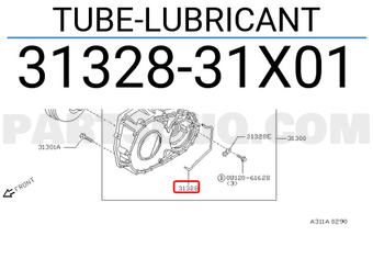 Nissan 3132831X01 TUBE-LUBRICANT