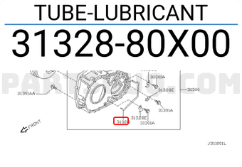 Nissan 3132880X00 TUBE-LUBRICANT