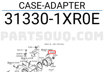 Nissan 313301XR0E CASE-ADAPTER