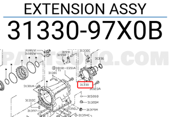 Nissan 3133097X0B EXTENSION ASSY