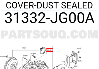 Nissan 31332JG00A COVER-DUST SEALED