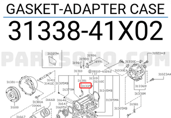 Nissan 3133841X02 GASKET-ADAPTER CASE