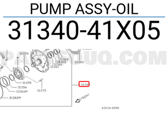 Nissan 3134041X05 PUMP ASSY-OIL