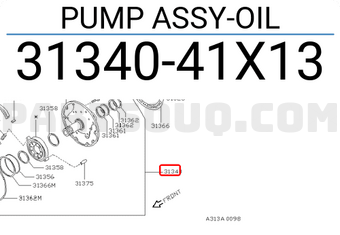 Nissan 3134041X13 PUMP ASSY-OIL