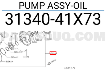 Nissan 3134041X73 PUMP ASSY-OIL