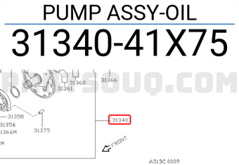 Nissan 3134041X75 PUMP ASSY-OIL