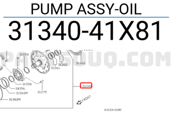 Nissan 3134041X81 PUMP ASSY-OIL