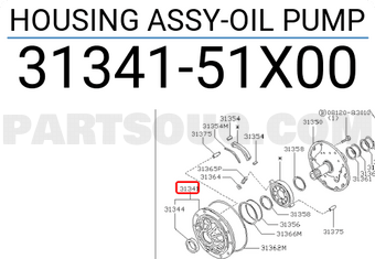 Nissan 3134151X00 HOUSING ASSY-OIL PUMP